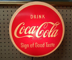 Check out our coca cola sign selection for the very best in unique or custom, handmade pieces from our signs shops. Icollect247 Com Online Vintage Antiques And Collectibles Coca Cola Button Light Up Advertising Sign