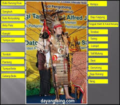 Bahagian hujung kain ini dihiasi dengan sulaman atau tenunan yang indah. Pakaian Tradisional Iban Tebilang Enda Berupai