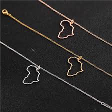 Find the perfect africa continent outline stock photos and editorial news pictures from getty browse 652 africa continent outline stock photos and images available, or start a new search to. Outline Africa Map Necklace Country Of South African Map Necklace Simple Adoption Ethiopia Africa Continent Necklaces Jewelry Pendant Necklaces Aliexpress