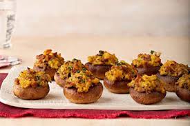 Oh, how we feasted yesterday, and i hope those of you in the u.s. Sausage Cornbread Stuffed Mushrooms Poinsettia Drive