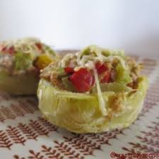 Fonds D Artichaut Farcis Au Thon Tres Sympa Recette Light Regime Artichauts Thon Recette Artichaut Recettes De Cuisine Artichauts Farcis