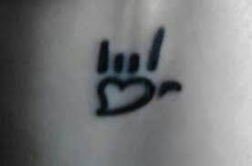 Outline stars and i love you daddy tattoo on. I Love You Tattoo Sign Language Me And My Mom Are Getting This Together Love Yourself Tattoo Tattoos For Women Small Tattoos For Women