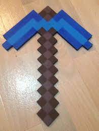 Minecraft Pickaxe Wooden Pick Axe Diamond Blue Glow In The Dark Toy Diamond Tool Game Pick Axe Minecraft Toys Minecraft