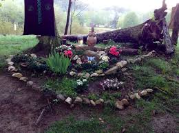 Pagan Altar For The Garden At Home Need To Make One Asap Altar Wiccan Altar Witchy Garden