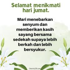 Bulan saat banyak orang mulai menyebarkan ibadah. Kata Mutiara Jumat Berkah Dennis Zill