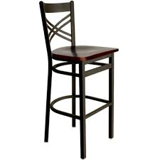 Check spelling or type a new query. Bfm Seating Akrin Metal Cross Back Restaurant Bar Stool With Wood Seat 2130b Sbw Pub Bar Stools Commercial Bar Stools