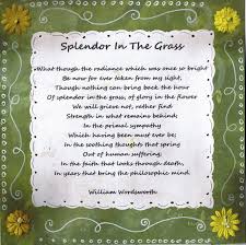 Excerpt From Ode Intimations Of Immortality From Recollections Of Early Childhood By William Words William Wordsworth Poems Splendour In The Grass Flower Poem