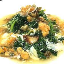 Recipe | post a comment there're a couple of vegetables i refer to as chinese spinach. Poached Chinese Spinach With Trio Eggs In Supreme Broth Shopee Singapore