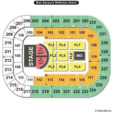 Bon Secours Wellness Arena Seating Charts
