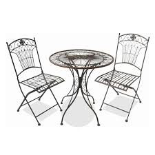 Setting 3pce Bistro Marquee Rustic Iron Bunnings Warehouse Rustic Irons Outdoor Furniture Sets Garden Hardware
