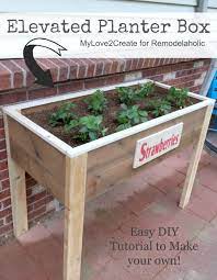 Elevated Planter Box Plans Elevated Planter Box Garden Planter Boxes Diy Raised Garden