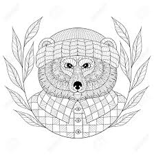 Jpg source use the download button to view the full image of beer coloring page free, and download it for a computer. Bear In Hat With Wreath Doodle Style Wild Animal Head Illustration For Adult Coloring Pages Art Therapy Craft Beer Monochrome Sketch For T Shirt Print Royalty Free Cliparts Vectors And Stock Illustration