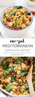 One Pot Mediterranean Quinoa Recipe Simply Quinoa Recipe Whole Food Recipes Recipes Healthy Ingredient