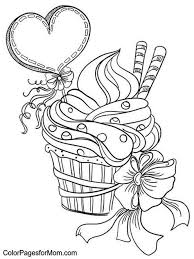 Done Icecream Sundae With Bow Balloon Kostenlose Ausmalbilder Ausmalbilder Malbuch Vorlagen