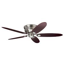 Small rooms (up to 8 x 10) blade span: Hunter Low Profile Iii Ceiling Fan Brushed Nickel 52 Universal Fans