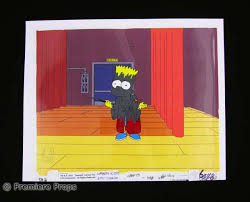 It was first broadcast in the united states on the fox network on november 6, 2001, almost a week after halloween. The Simpsons Treehouse Of Horror Xii Original Production Cel