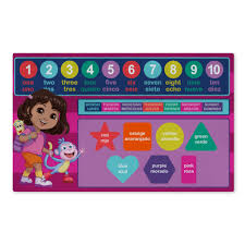 Nickelodeon Dora the Explorer Vamanos Washable Rug 36x62 inches