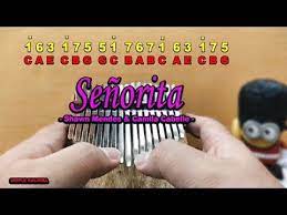 Senorita By Shawn Mendes And Camila Cabello Kalimba Easy Practice Youtube Shawn Mendes Camila Cabello Shawn