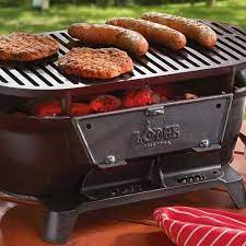 New Cast Iron Grill Grills Bbq Hibachi Camping Patio Furniture Outdoor Table Top Cast Iron Grill Charcoal Grill Bbq Grill