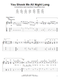 Maybe you would like to learn more about one of these? You Shook Me All Night Long By Ac Dc Easy Guitar Tab Guitar Instructor