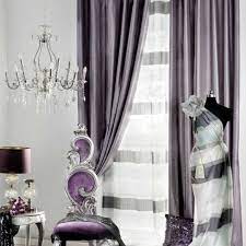 Goin Glam With A Purple And Silver Bedroom Curtains Living Room Curtains Living Room Modern Purple Living Room