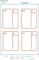 Technique De La Division Pour Enfants Du Cm1 Et Cm2 Fiche 5 Divisions Tete A Modeler Cette leçon sur les opérations et calculs vous propose une nouveaux exercices fréquents. la division pour enfants du cm1 et cm2