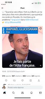 Quand je vais à New-York ou à Berlin, je me sens plus chez moi  culturellement, que quand je me rends en Picardie »… Raphaël Glucksmann :  quel mépris pour nos territoires !!!