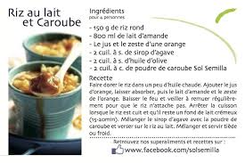 Riz Au Lait Et Caroube Du Perou Yummy Riz Au Lait Alimentation Riz