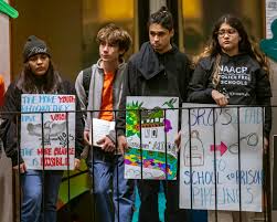 Majority of Santa Rosa trustees back return of campus officers as hundreds  press district for action