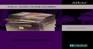 Please, choose appropriate driver for your version and type of operating system. Ricoh Aficio 2015 Brochure