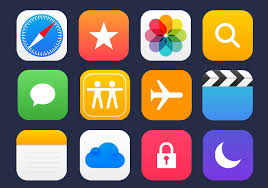 Your ios icon design template needs to be distinct from each other. 36 Apple Apps Vector Icons Graphicsfuel