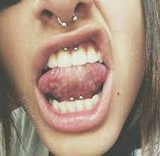 Septum Smiley Langue Piercings Unique Mouth Piercings Smiley Piercing