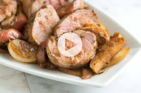 Perfect Roasted Pork Tenderloin With Apples Recipe Perfect Roast Pork Roasted Pork Tenderloin Recipes Roasted Pork Tenderloins