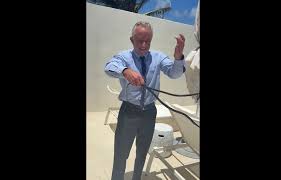 'You Are Nuts!' RFK Jr. Repeatedly Bitten After Picking Up 2 Wild Snakes While Cheryl Hines Pleads With Him to Put Them Down
