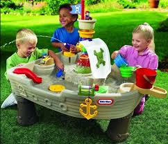 Pirate Children Ship Toy Toddler Game Outdoor Kids Play Water Table Cannon Fun Water Play For Kids Little Tikes Kids Water Table