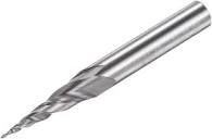 uxcell Tapered Ball Nose End Mill, Uncoated Solid Carbide 2 Flute ...