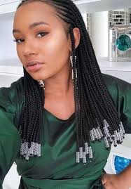 Braided hairstyle for african long hair. 10 Straight Up Ideas In 2021 Natural Hair Styles Braids For Black Hair African Braids Hairstyles