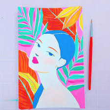 The Vibrant Gouache Paintings Are Bursting With Undeniably Good Energy Art Design Jungle Art Illustration Art