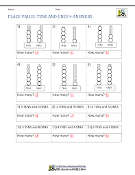 The lesson plans and worksheets are divided the focus areas of grade 1 lesson plans and worksheets are: 1st Grade Place Value Worksheets 2 Digit Numbers