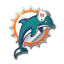 Miami Dolphins Colors Miami Dolphins Color Auto Emblem