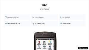 HTC P6500 Full Device Specifications ...