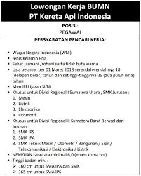 Check spelling or type a new query. Pt Kai Membuka Loker Untuk Pegawai Dengan Usia Maksimal 25 Tahun Lampuhijau Com