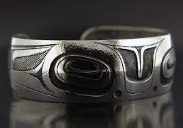 Tj Young Butterflies Sterling Silver Bracelet Northwest Coast Haida Art Haida Art Sterling Silver Bracelets Native Art
