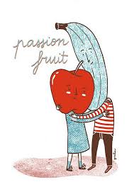 Passion Fruit Illustration Fancy Art Graphic Poster