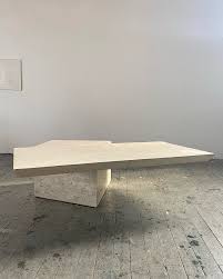 Benzara benjara faux marble table set with 1 coffee table and 2 end tables, white and gold. Maitland Smith Tessellated Fossil Stone Coffee Table Friends Of Form Stone Coffee Table Coffee Table Table