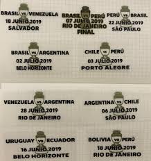 Brazil gets past peru, reaches copa america final (video) lucas paqueta's 35th minute goal off a neymar feed has put brazil within one win of winning th 2021 copa america. Copa America Brasil 2019 Final Match Details Patch Match Date Brazil Argentina Peru Uruguay Chile Colom Bia Match Details Patch Patches Aliexpress