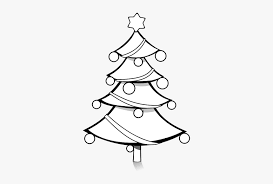 View our latest collection of free black and white tree png images with transparant background, which you can use in your poster, flyer design, or presentation powerpoint directly. Christmas Tree With Christmas Balls Vector Illustration Christmas Tree Black And White Hd Png Download Kindpng