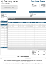 Contoh surat purchase order dalam bahasa indonesia excel3. Purchase Order Template