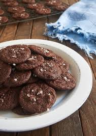 Salted Double Chocolate Cookies Recipe Chocolate Cookies Big Batch Cookie Recipe Salty Desserts