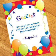 Feliz Cumpleanos Personalized Thank You Notes